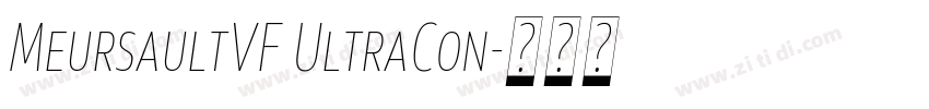 MeursaultVF UltraCon字体转换